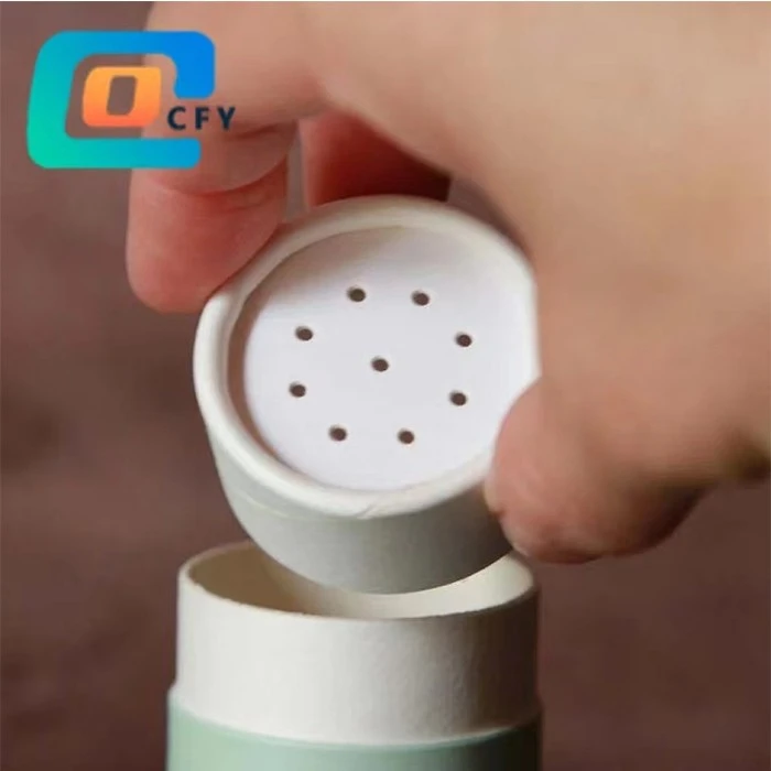 cylinder shaker paper container